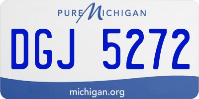 MI license plate DGJ5272