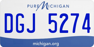 MI license plate DGJ5274