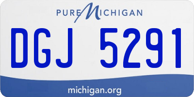 MI license plate DGJ5291