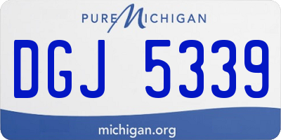 MI license plate DGJ5339