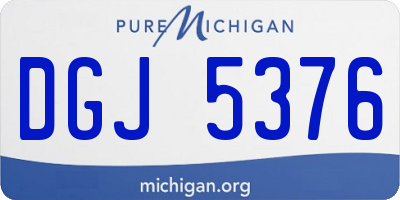 MI license plate DGJ5376