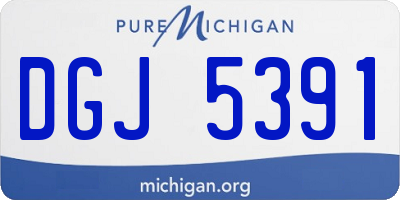 MI license plate DGJ5391