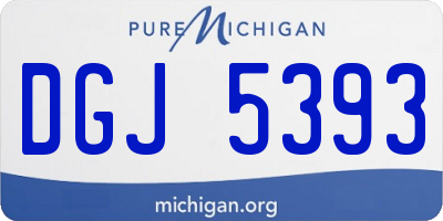 MI license plate DGJ5393