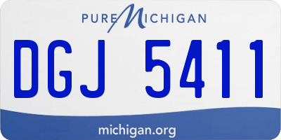 MI license plate DGJ5411