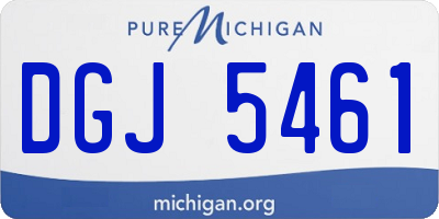 MI license plate DGJ5461