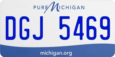 MI license plate DGJ5469