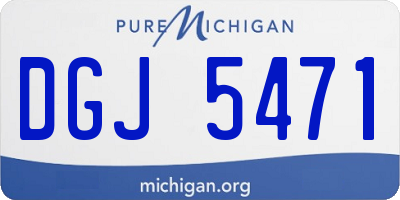 MI license plate DGJ5471