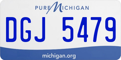 MI license plate DGJ5479