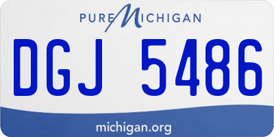 MI license plate DGJ5486
