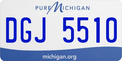 MI license plate DGJ5510