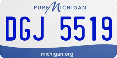 MI license plate DGJ5519