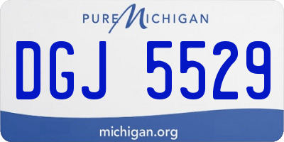 MI license plate DGJ5529