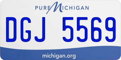 MI license plate DGJ5569