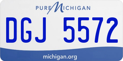 MI license plate DGJ5572
