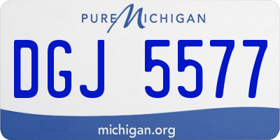 MI license plate DGJ5577
