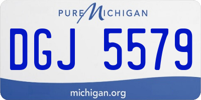 MI license plate DGJ5579