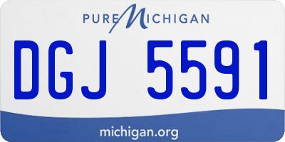 MI license plate DGJ5591
