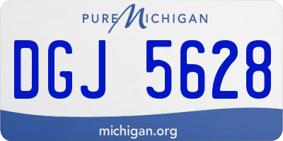 MI license plate DGJ5628