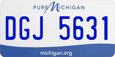 MI license plate DGJ5631