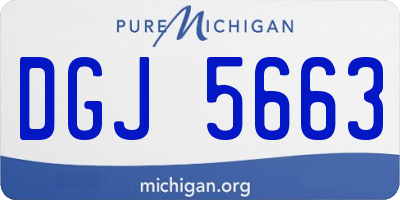 MI license plate DGJ5663