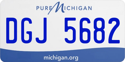 MI license plate DGJ5682