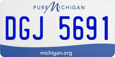 MI license plate DGJ5691