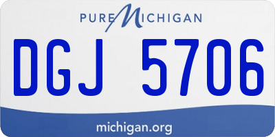 MI license plate DGJ5706