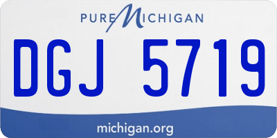 MI license plate DGJ5719