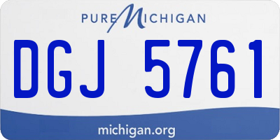 MI license plate DGJ5761