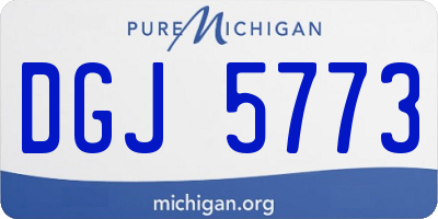 MI license plate DGJ5773