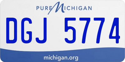 MI license plate DGJ5774
