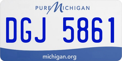 MI license plate DGJ5861