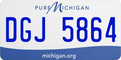 MI license plate DGJ5864