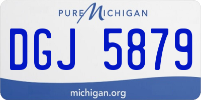 MI license plate DGJ5879