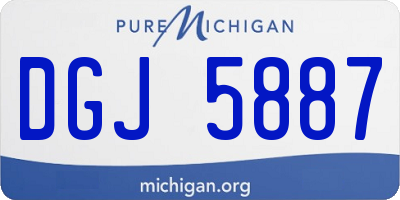 MI license plate DGJ5887
