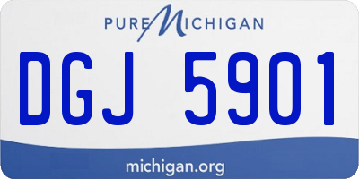 MI license plate DGJ5901