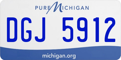 MI license plate DGJ5912