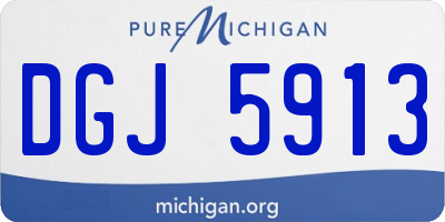 MI license plate DGJ5913
