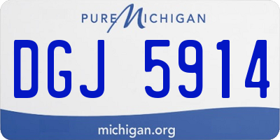 MI license plate DGJ5914