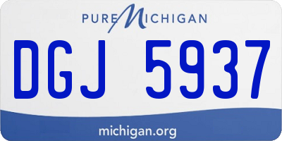 MI license plate DGJ5937