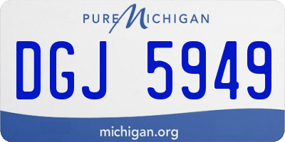 MI license plate DGJ5949