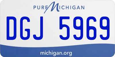 MI license plate DGJ5969