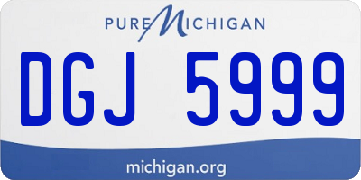 MI license plate DGJ5999