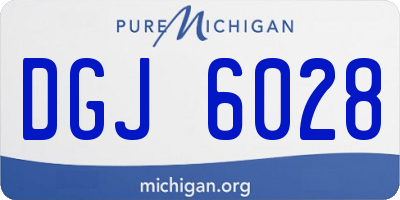MI license plate DGJ6028