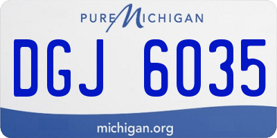 MI license plate DGJ6035