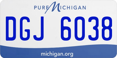 MI license plate DGJ6038