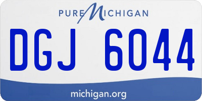 MI license plate DGJ6044