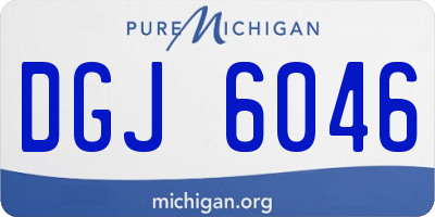 MI license plate DGJ6046