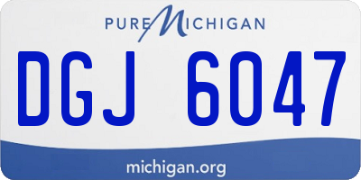 MI license plate DGJ6047