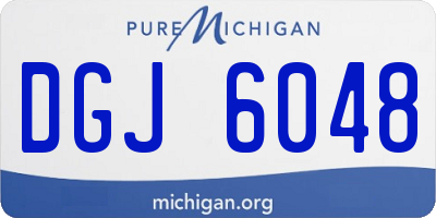MI license plate DGJ6048